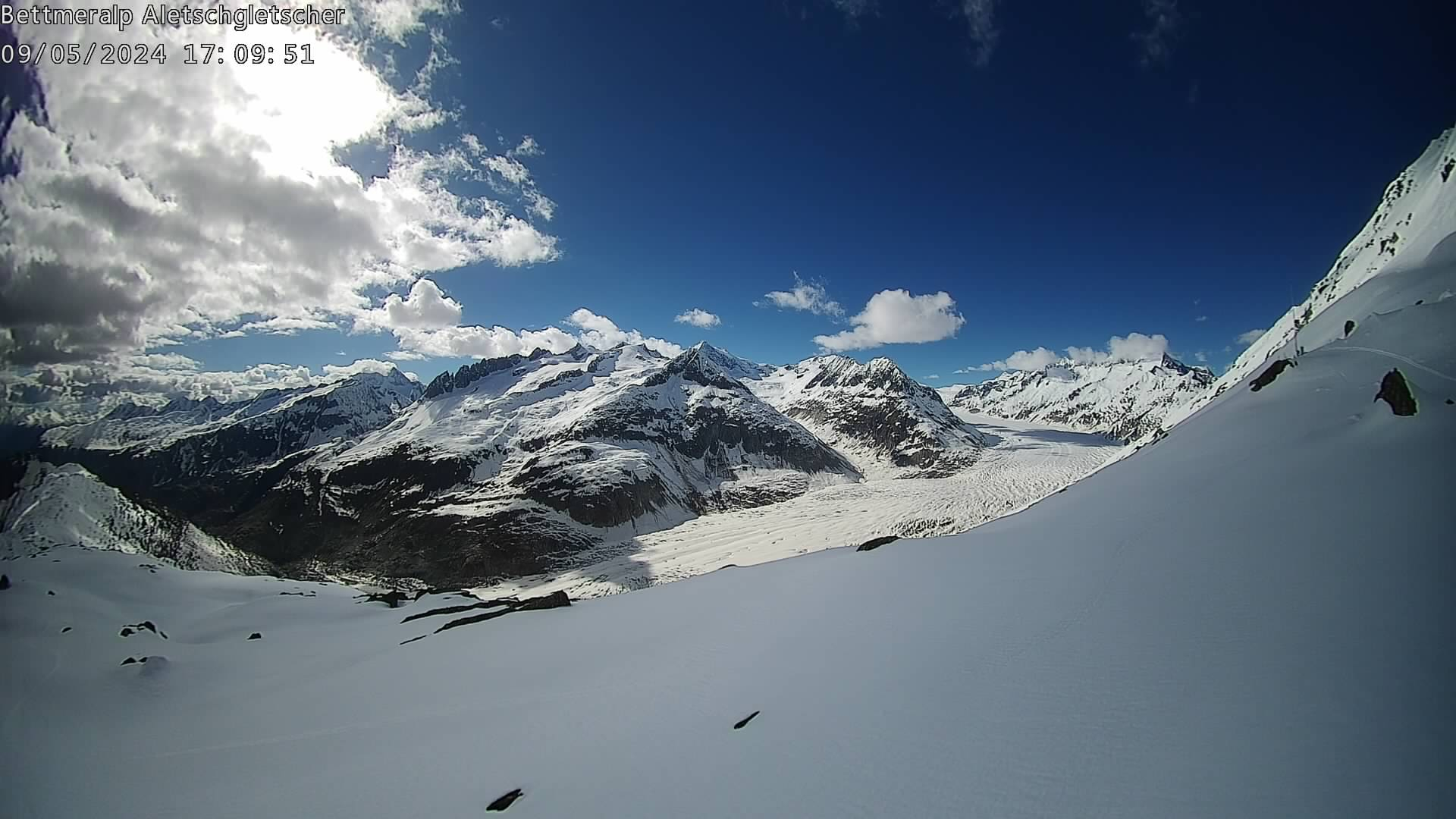 Aletsch Arena - Bettmeralp glacier webcam 2.647 m